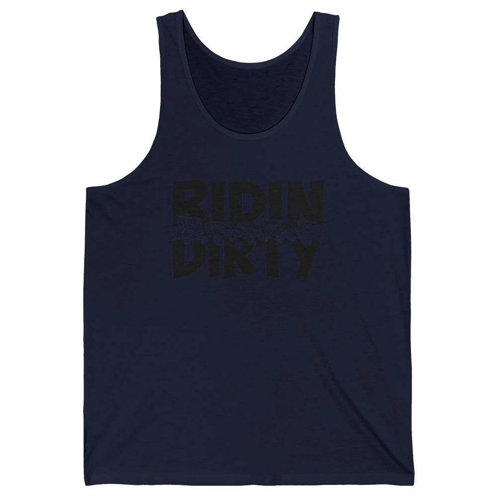 Retro UTV SXS Rider Riding Dirty ATV Offroad Riding SXS Life Unisex Jersey Tank