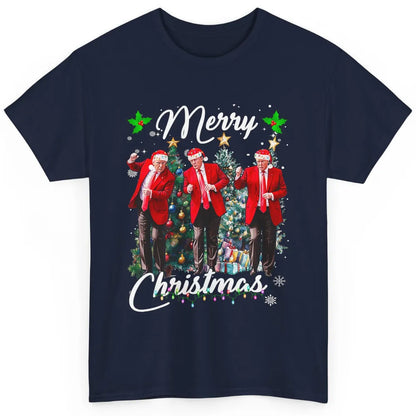 Funny Trump Dance Santa Claus Christmas Donald Trump President Sarcastic Political Xmas Classic Unisex T-Shirt