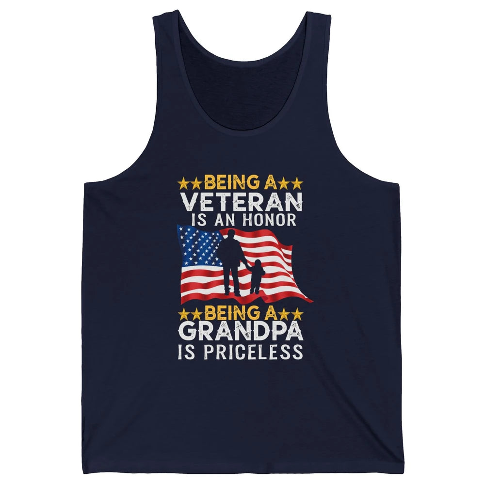 Being A Veteran Is An Honor Army Dad US Military Day Unisex Jersey Tank