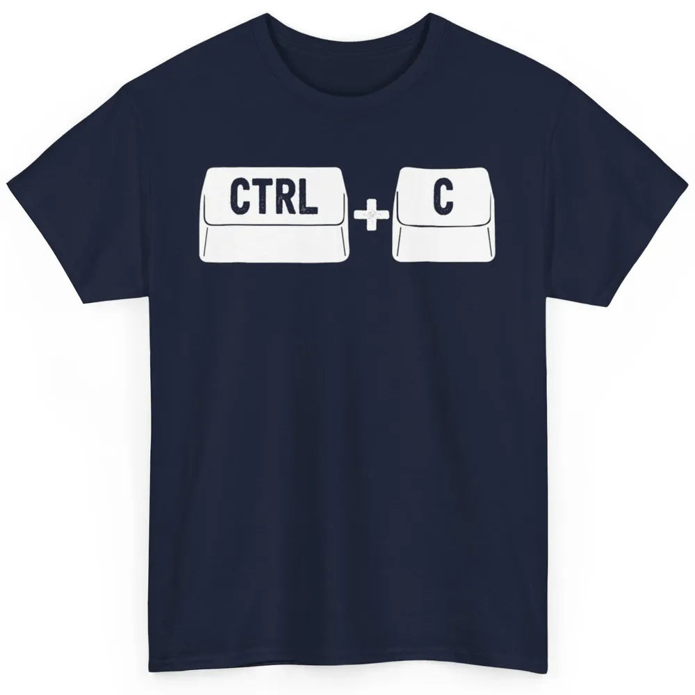 Ctrl C Copy Matching Family Software Engineer Programmer Classic Unisex T-Shirt