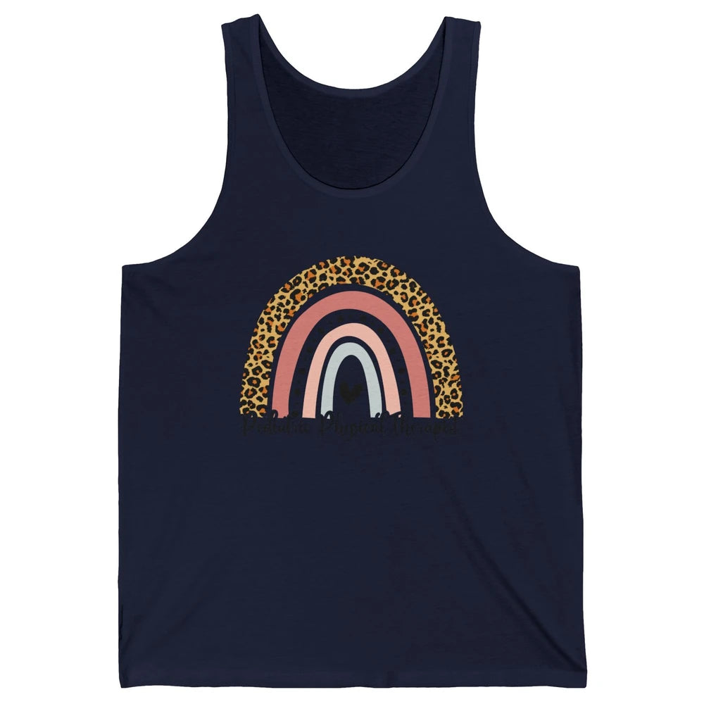 Retro Pediatric Physical Therapy Rainbow Physical Therapist Unisex Jersey Tank