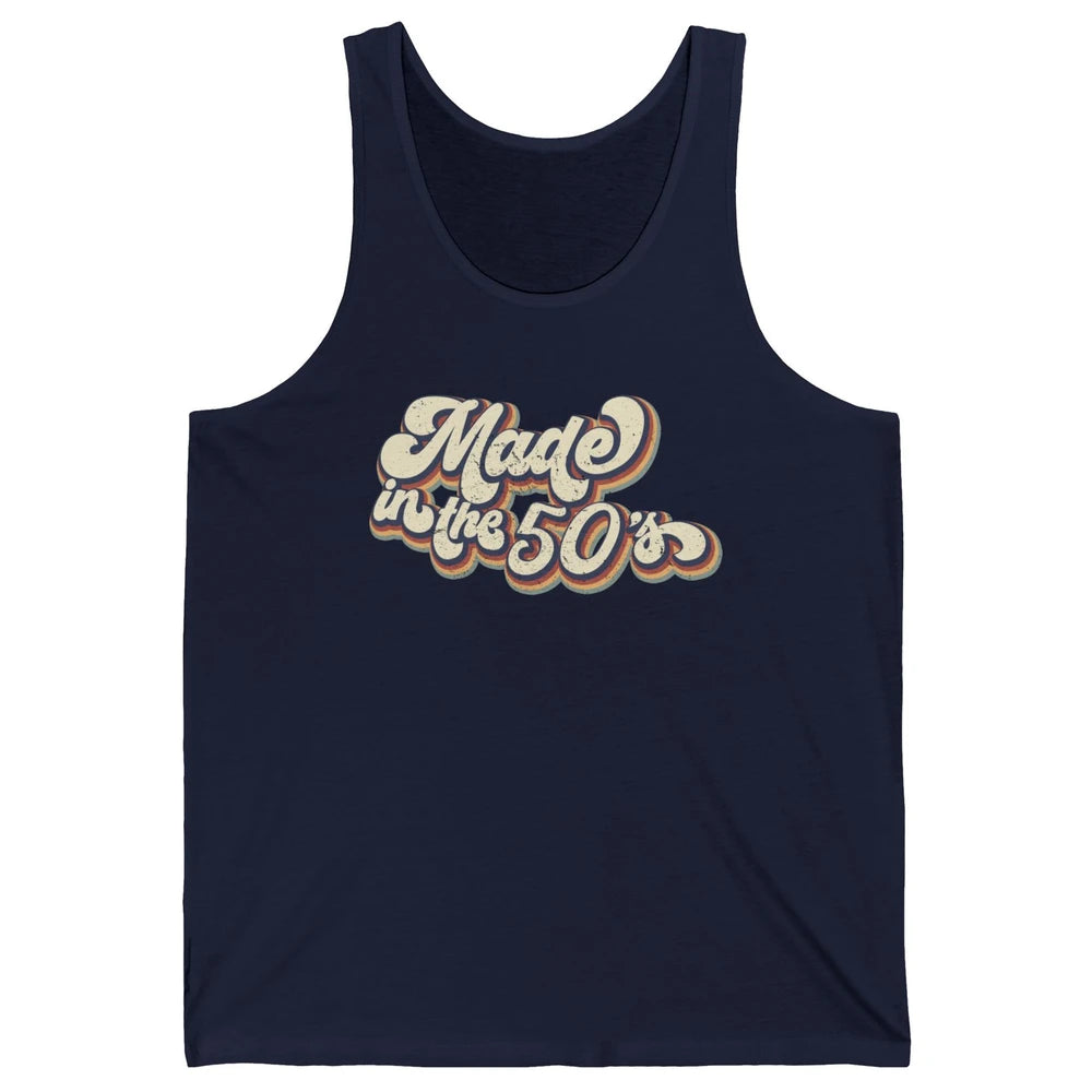 Retro Vintage Made In The 50's 1950s Born Birthday 50s Born Unisex Jersey Tank