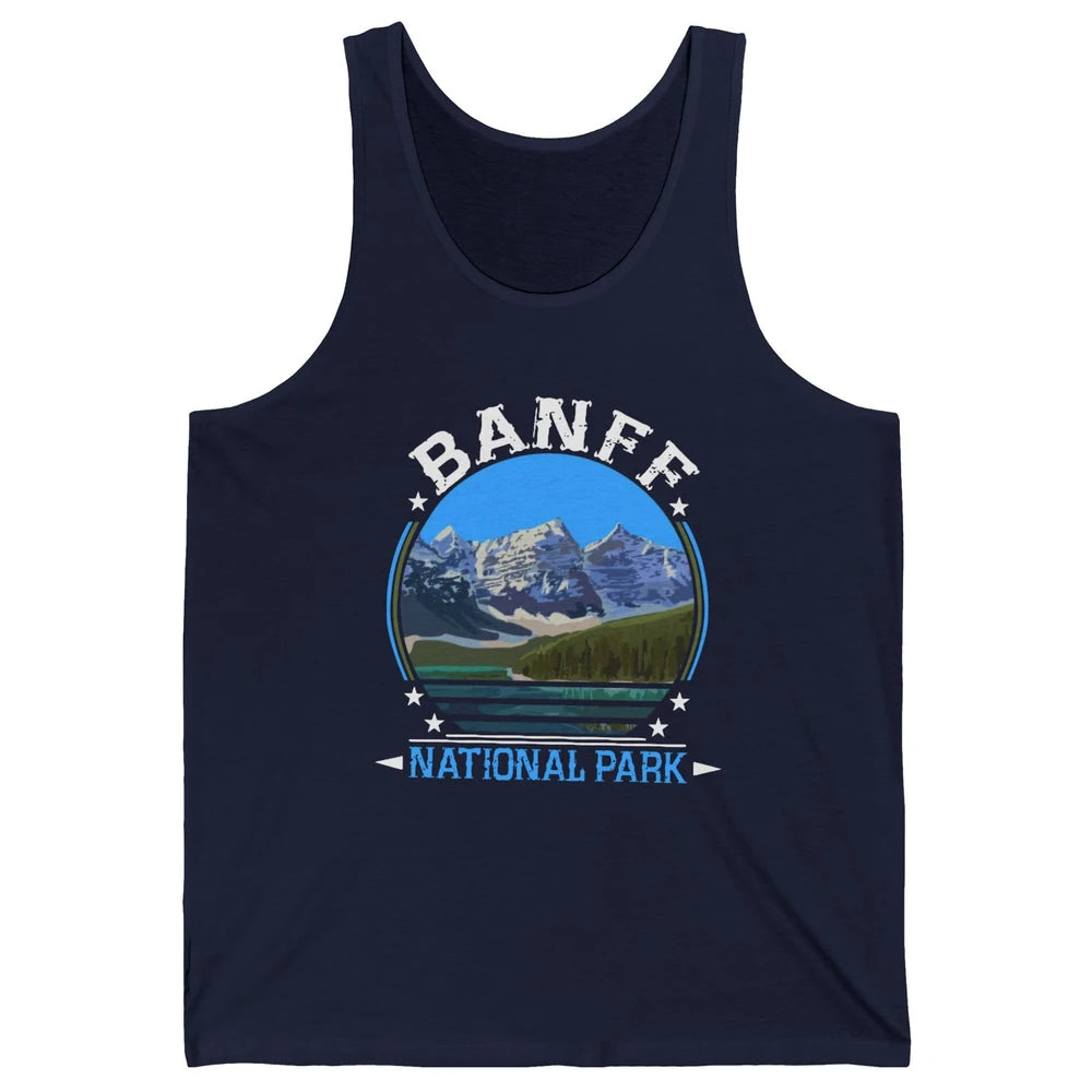 Banff National Park Canada Alberta's Rockies Nature Camping Unisex Jersey Tank