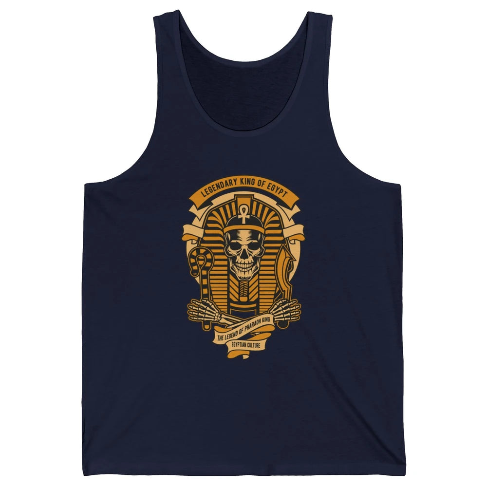 Ancient Egyptian Pyramid Golden King Tut Pharaoh Tutankhamun Unisex Jersey Tank