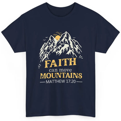 Faith Move Mountains Retro Jesus Christian Cross Bible Verse Classic Unisex T-Shirt