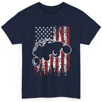 US Flag ATV Side By Side Rider UTV July 4th Racing Patriotic Classic Unisex T-Shirt