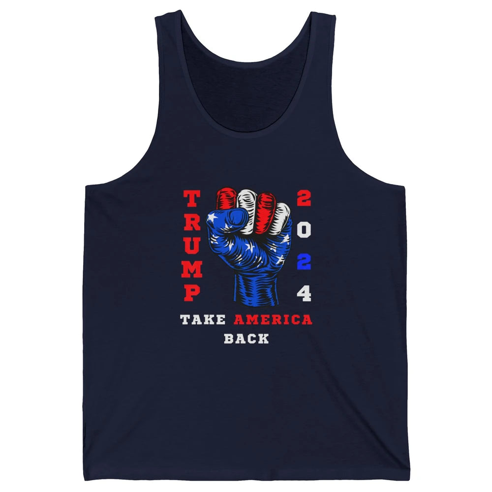 Take America Back 2024 Funny Vote Trump Republicans Vote Unisex Jersey Tank