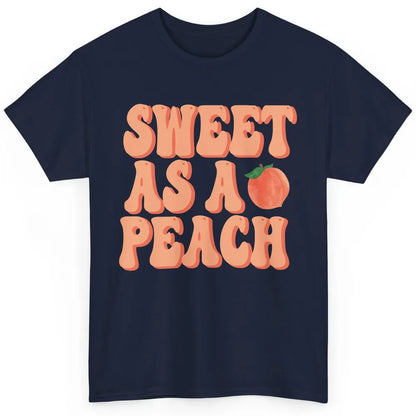 Sweet As A Peach Retro 70s Peachy Summer Fruit Peach Lovers Classic Unisex T-Shirt