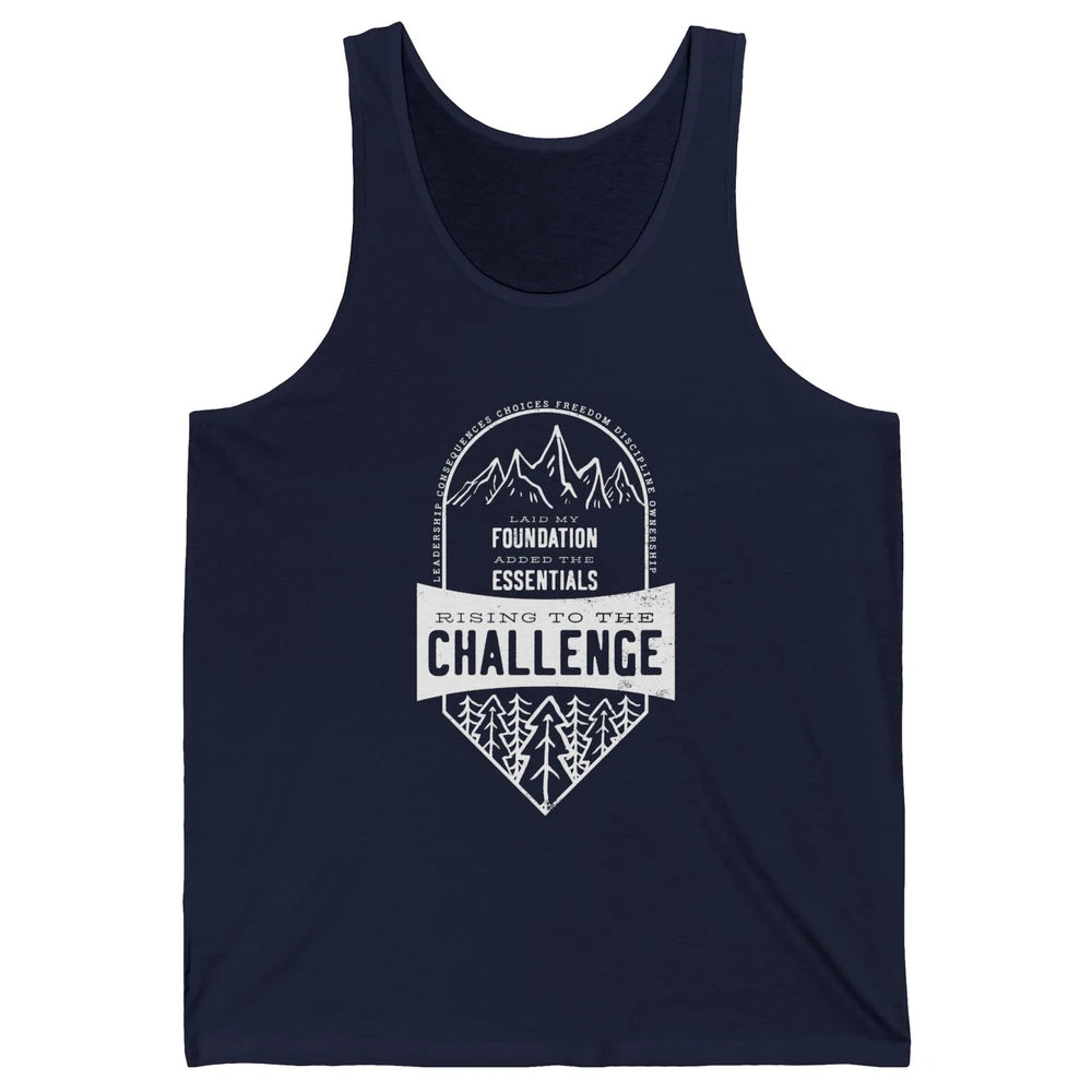 Challenge A Leadership Rising To The Challenge Homeschooling Unisex Jersey Tank