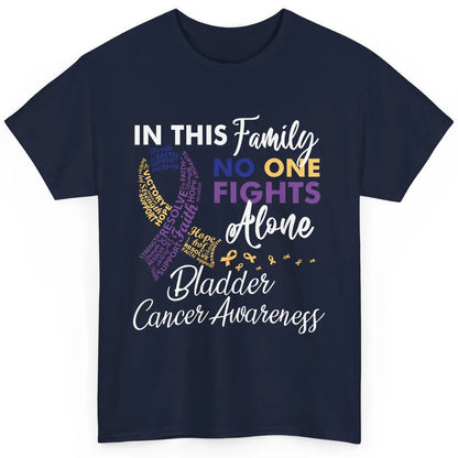 Bladder Cancer Awareness In This Family No One Fight Alone Classic Unisex T-Shirt