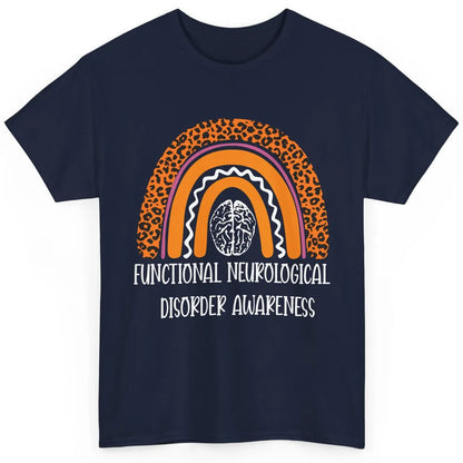 Functional Neurological Disorder FND Leopard Orange Rainbow Classic Unisex T-Shirt