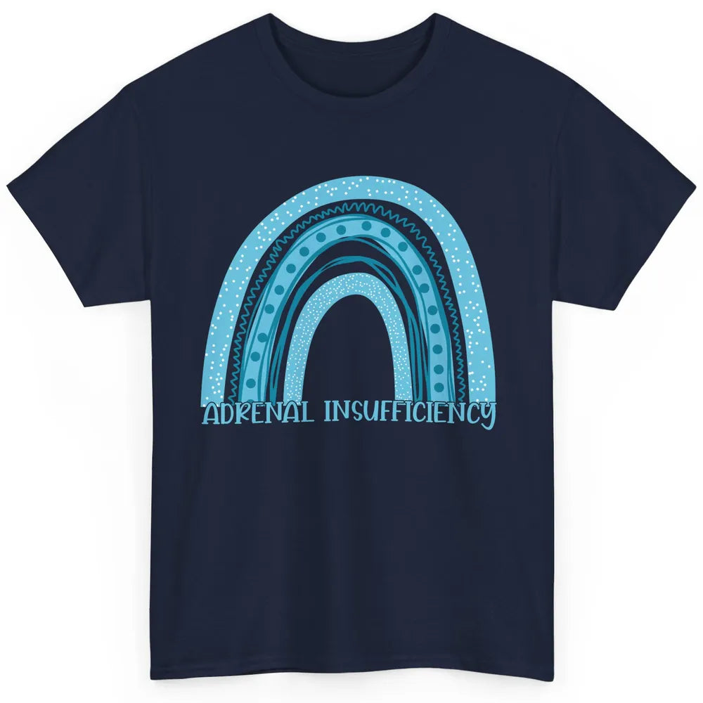 Adrenal Insufficiency Awareness Floral Light Blue Rainbow Classic Unisex T-Shirt