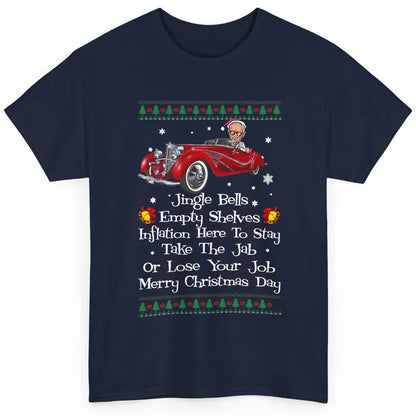 Funny Joe Biden Driving Jingle Bells Santa Christmas Costume Classic Unisex T-Shirt