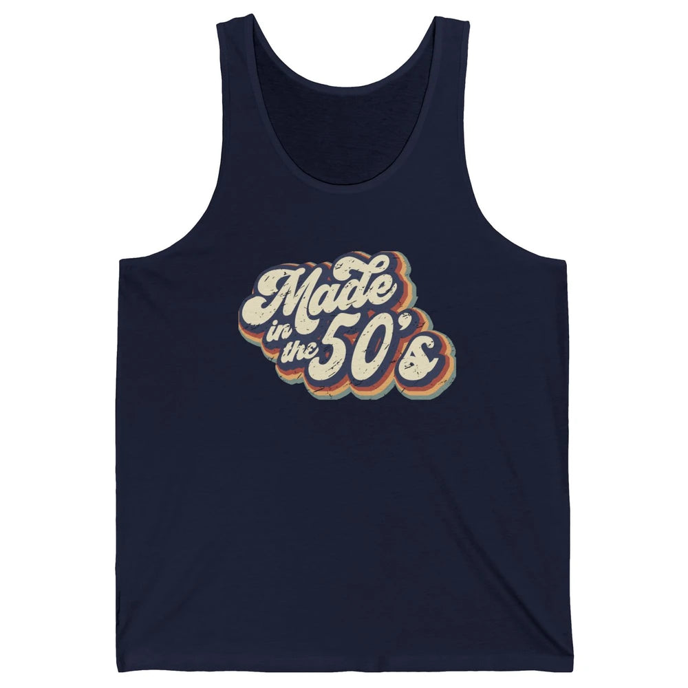 Retro Vintage Made In The 50's 1950s Born Birthday Day Gift Unisex Jersey Tank