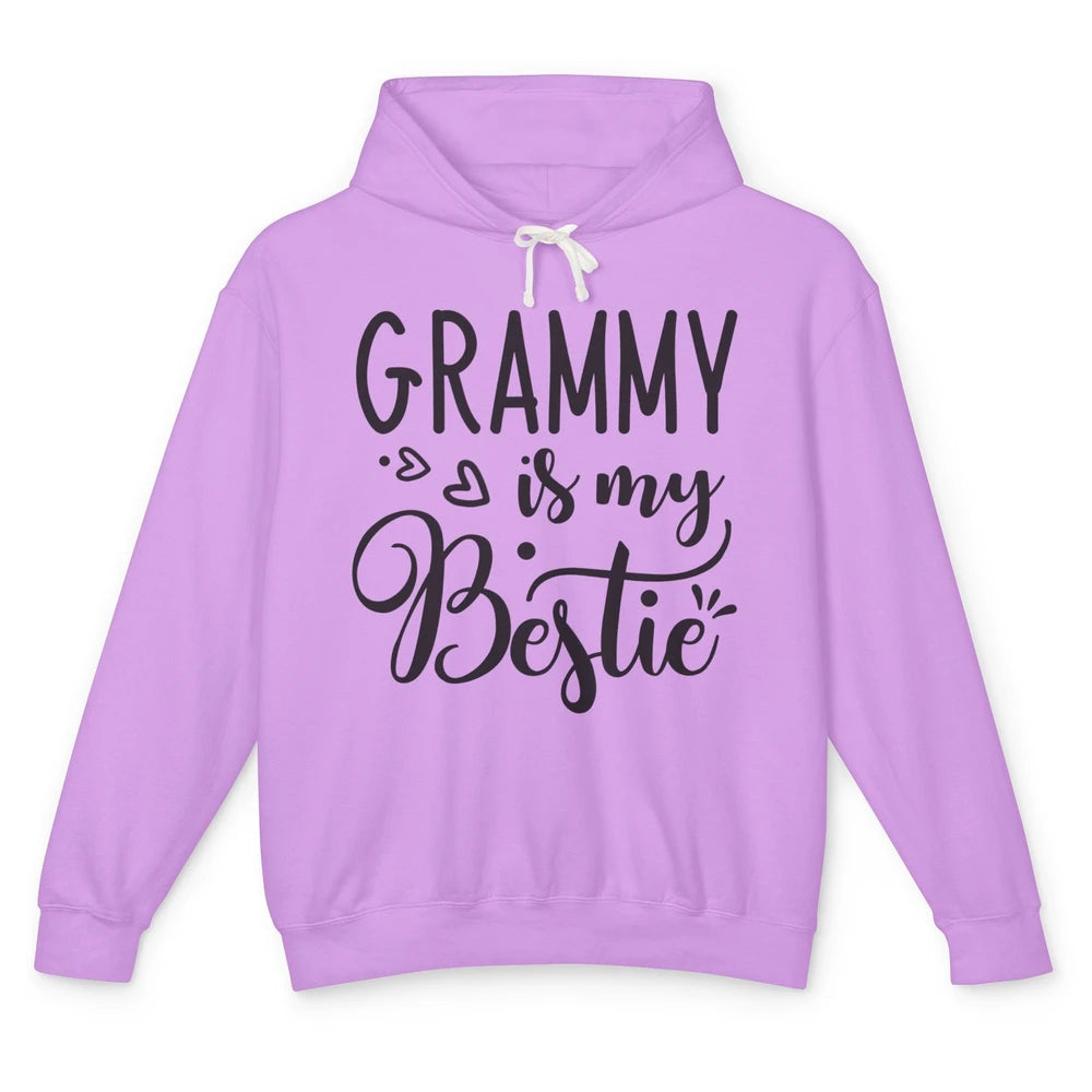 Grammy Is My Bestie Being Grandma Make My Life Complete Nana Unisex Lightweight Hoodie