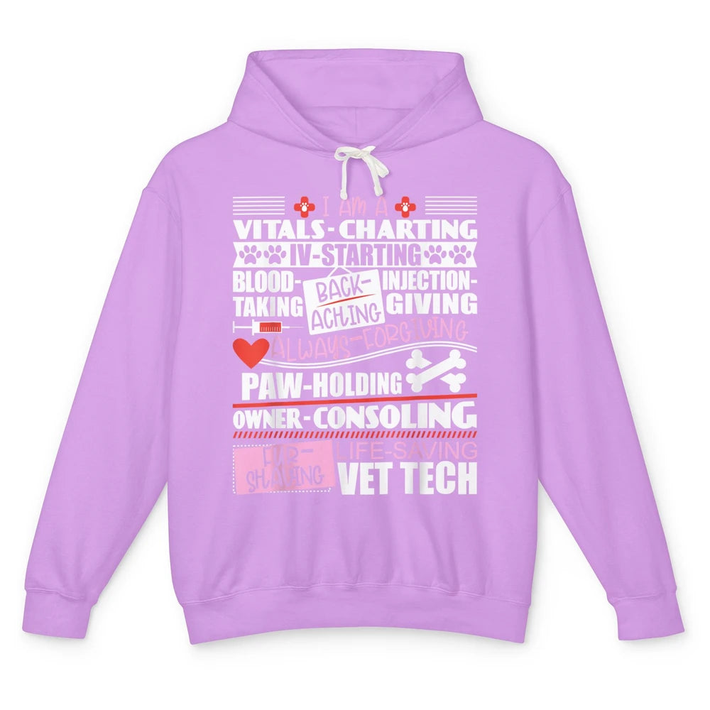 Vet Tech Veterinarian Veterinary School Graduate Doctor Pet Unisex Lightweight Hoodie