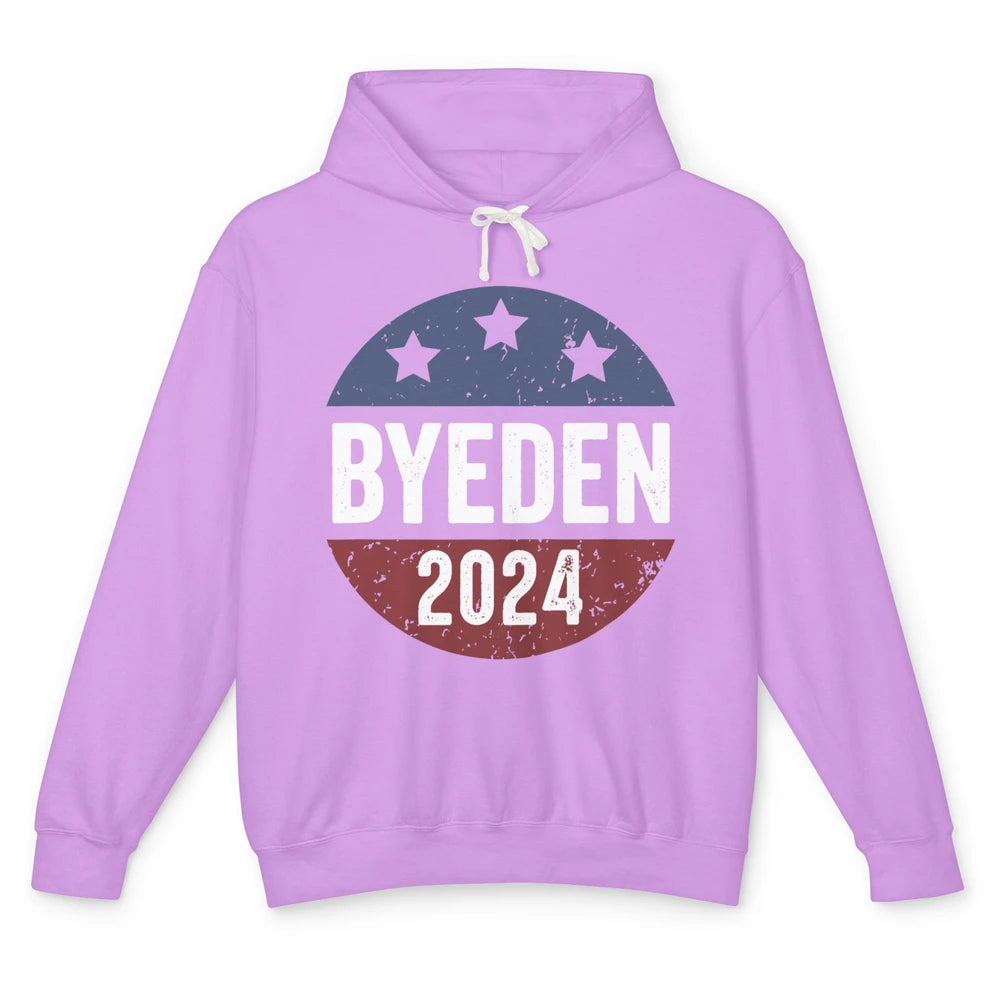 Bye Den 2024 Byeden Button Funny Anti Joe Biden Vote Trump Unisex Lightweight Hoodie