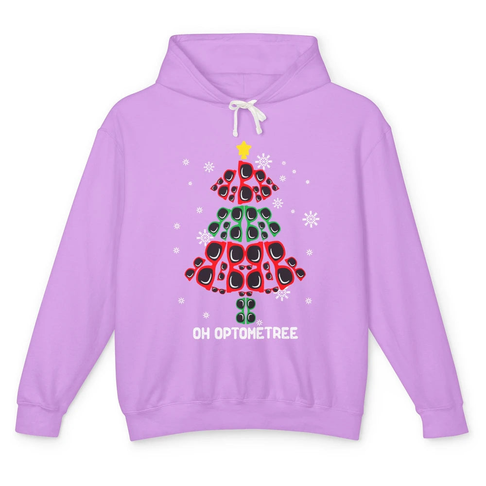 Glasses Christmas Tree Oh Optometree Optometry Optician Gift Unisex Lightweight Hoodie