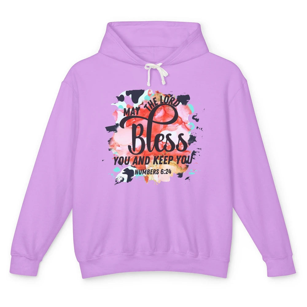 Christian May the Lord Bless You and Keep You Bible Verse Unisex Lightweight Hoodie