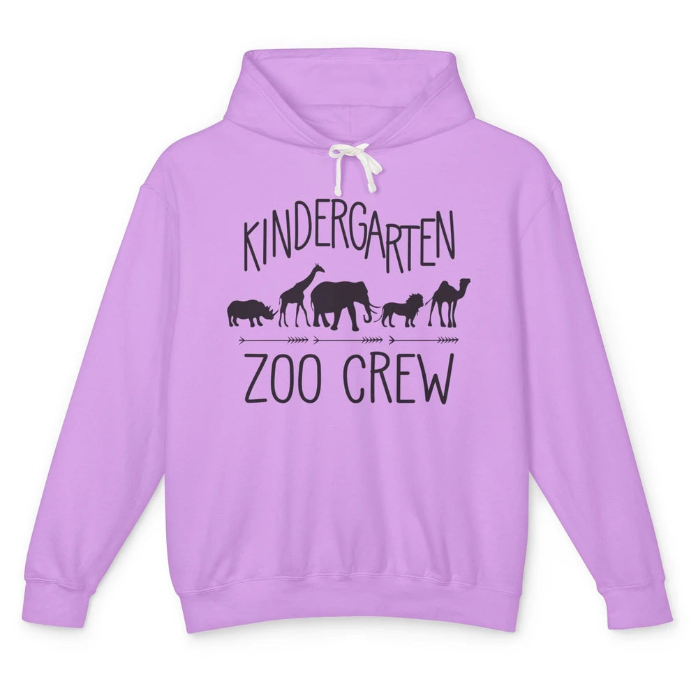 Kindergarten Zoo Crew Elementary School Preschool Teacher Unisex Lightweight Hoodie