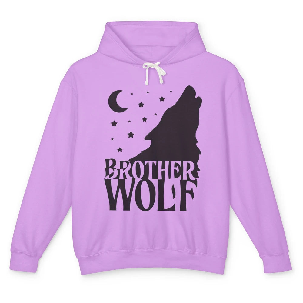 Brother Wolf Wolf Pack Wolf Family Matching Family Outfit Unisex Lightweight Hoodie