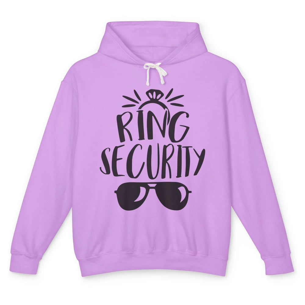 Wedding Ring Security Boy Girl Ring Bearer Wedding Party Unisex Lightweight Hoodie