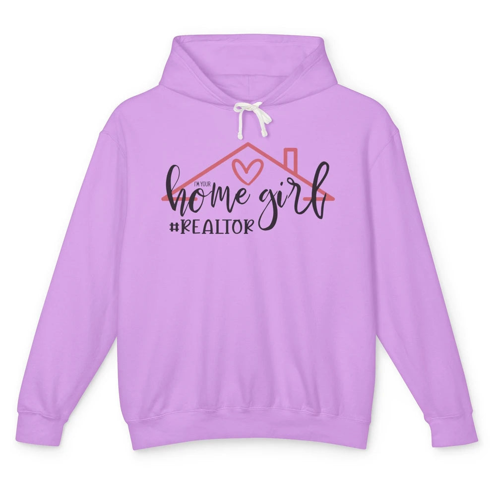 Realtor Life Home Girl Real Estate Agent Housing Investment Unisex Lightweight Hoodie