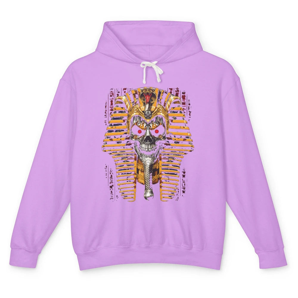 Ancient Egyptian Pyramid Skull King Tut Pharaoh Tutankhamun Unisex Lightweight Hoodie