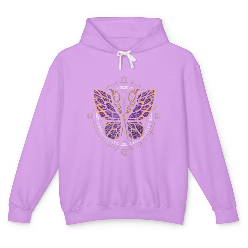 Woman Hair Butterfly Barber Hairstylist Hairdresser Retro Unisex Lightweight Hoodie