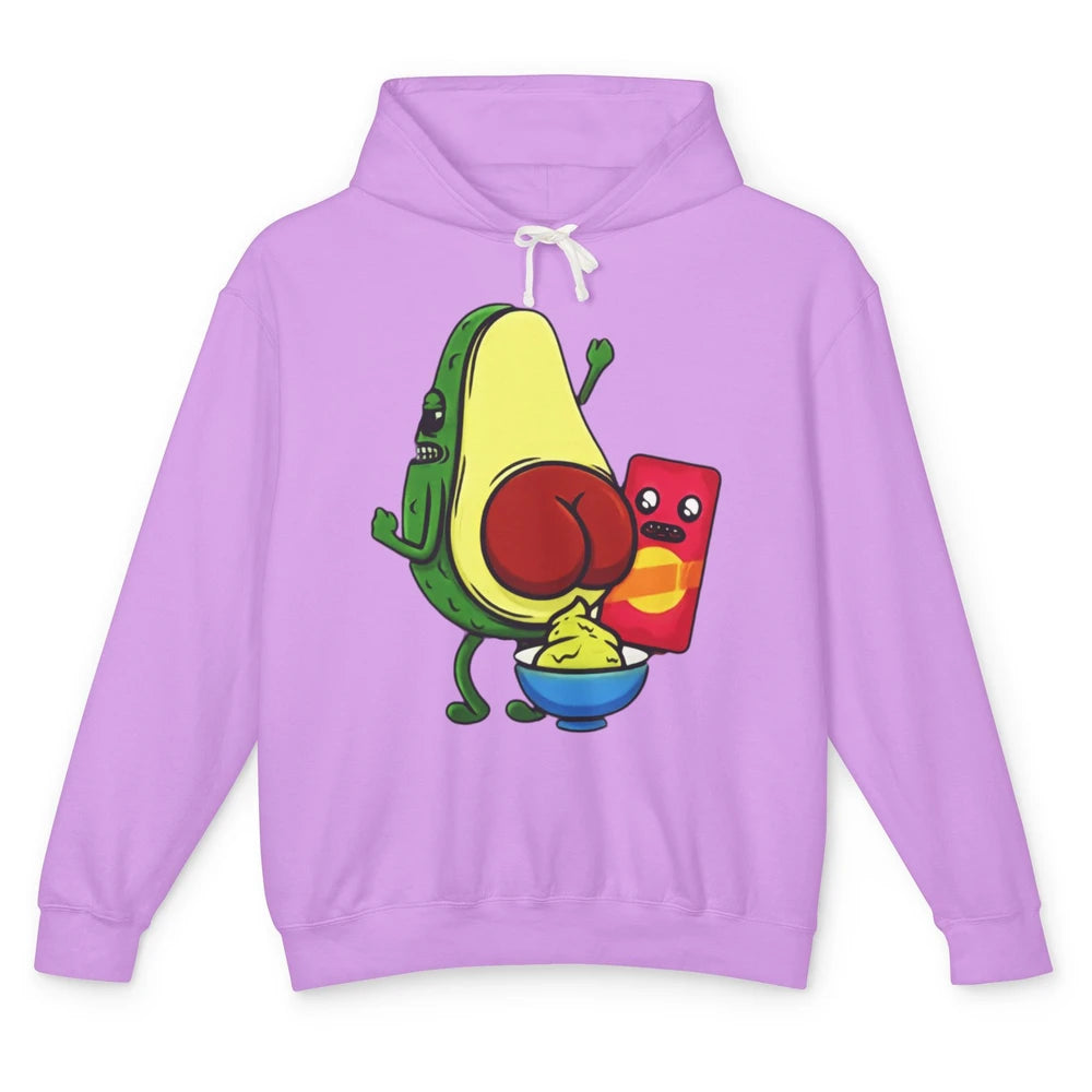 Funny Avocado Pun Wordplay Healthy Eating Habit Vegan Veggie Unisex Lightweight Hoodie