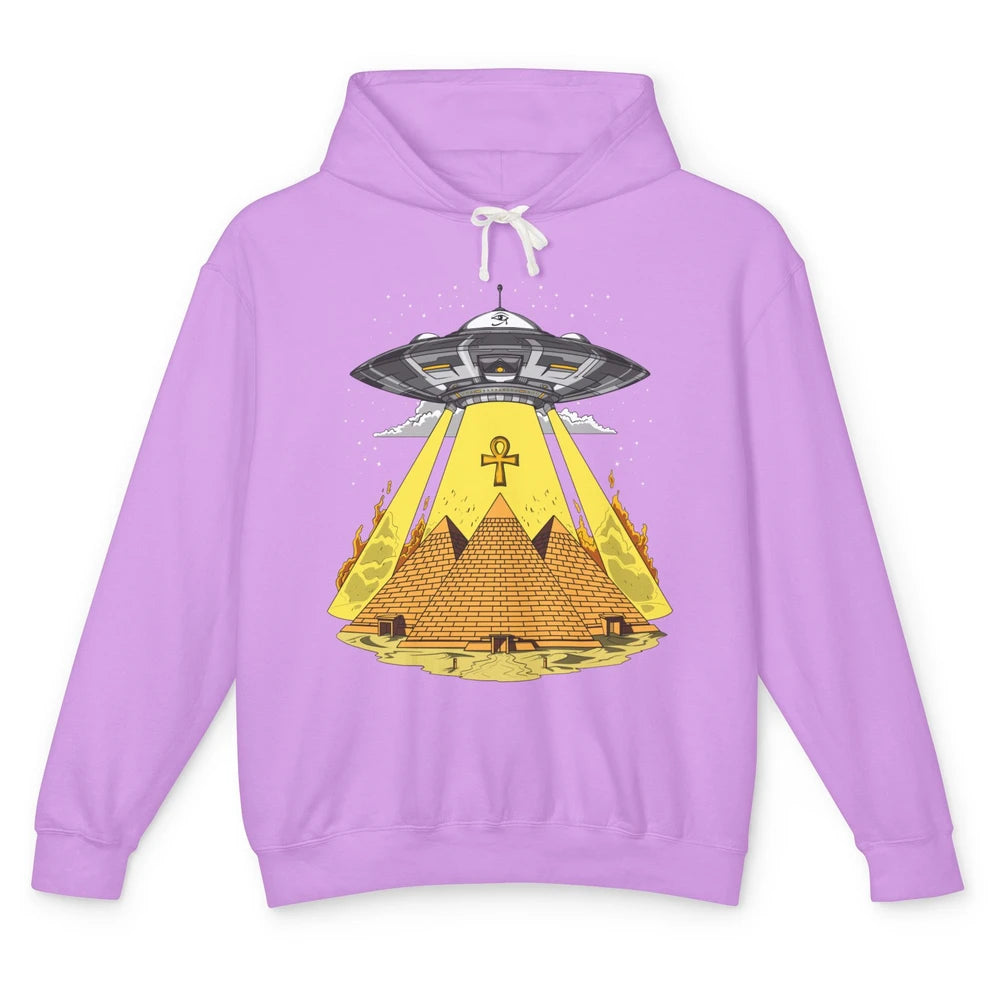 Ancient Egyptian Pyramids Alien Space Annunaki Conspiracy Unisex Lightweight Hoodie