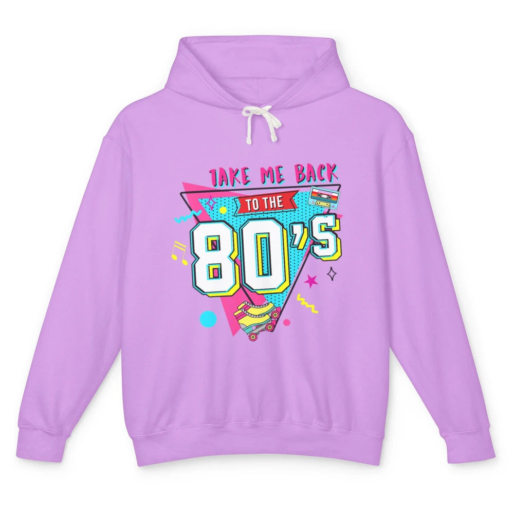 Take Me Back To The 80s Vintage 1980s Born Birthday Party Unisex Lightweight Hoodie