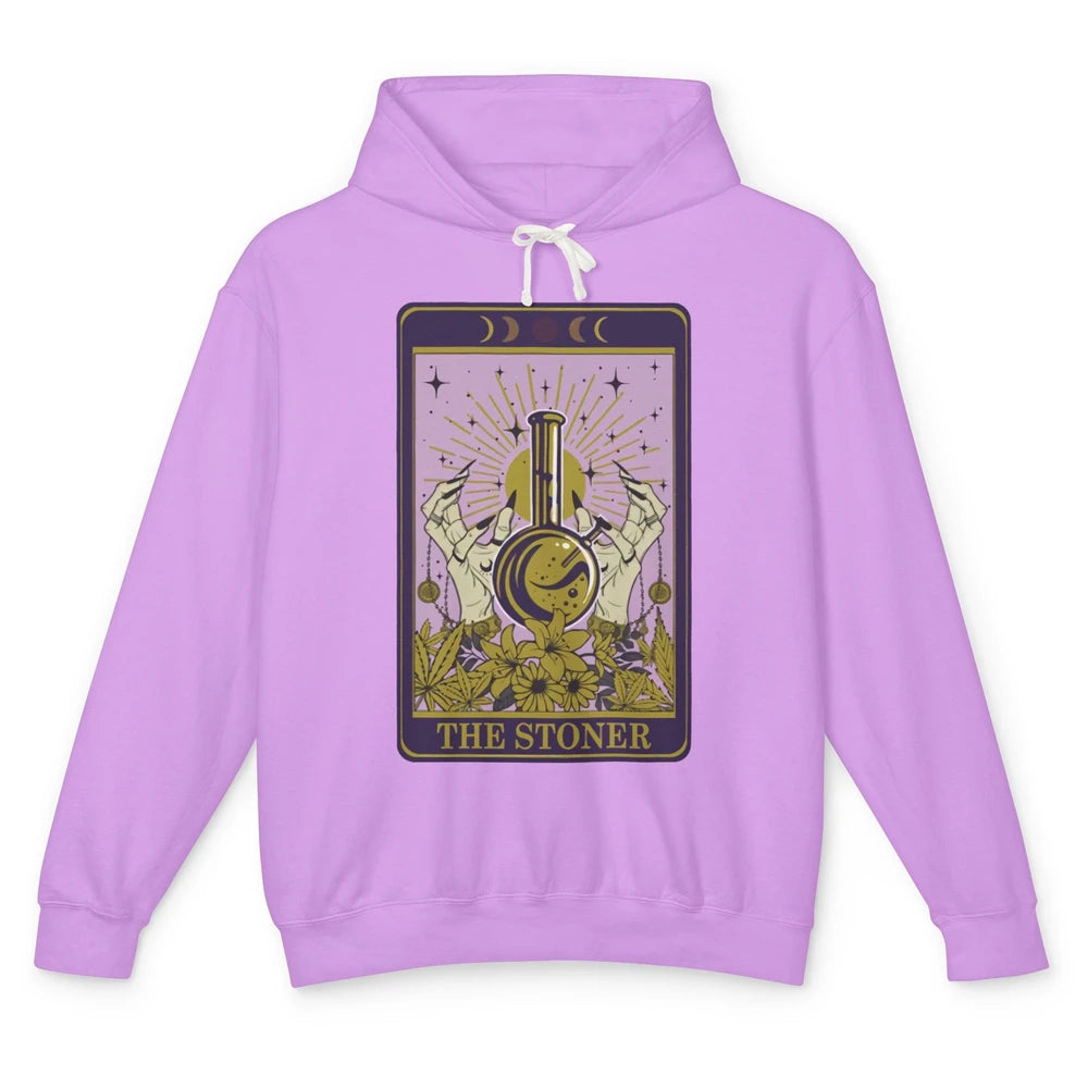 Vintage Witch The Stoner Tarot Card Weed Cannabis Marijuana Unisex Lightweight Hoodie