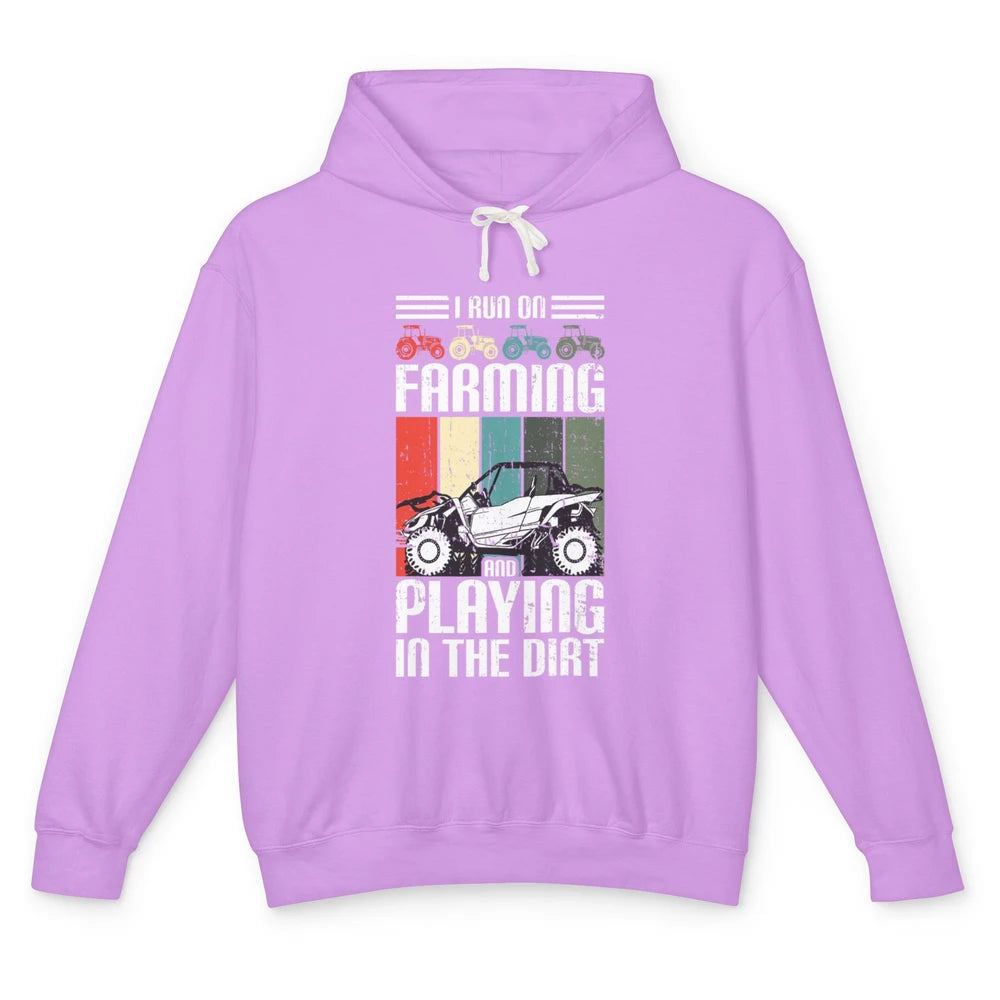 Retro Play In Dirt UTV Mud Riding Dirty SXS Rider Offroad Unisex Lightweight Hoodie