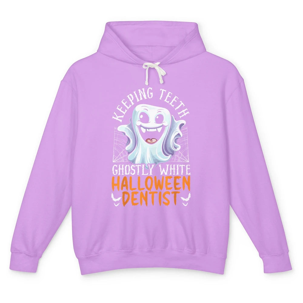 Dental Boo Crew Halloween Spooky Season Ghost Dentist Tooth Unisex Lightweight Hoodie