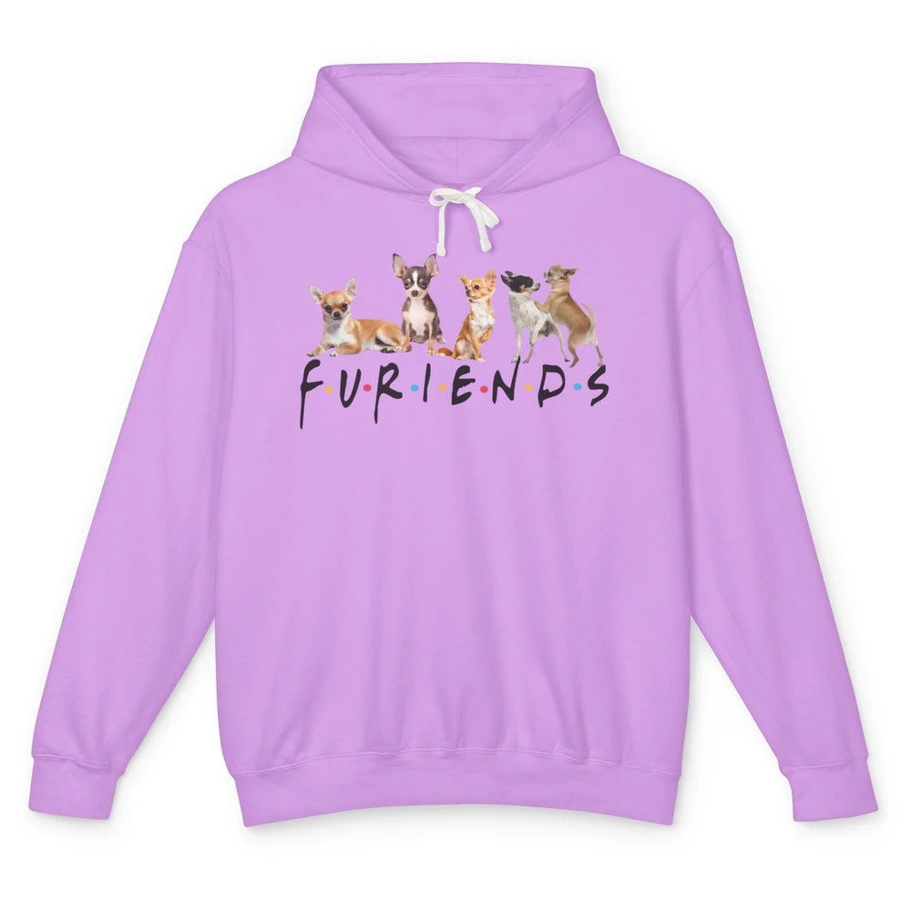 Chihuahua Furiends Furry Friends Dogs Chihuahua Lovers Gift Unisex Lightweight Hoodie