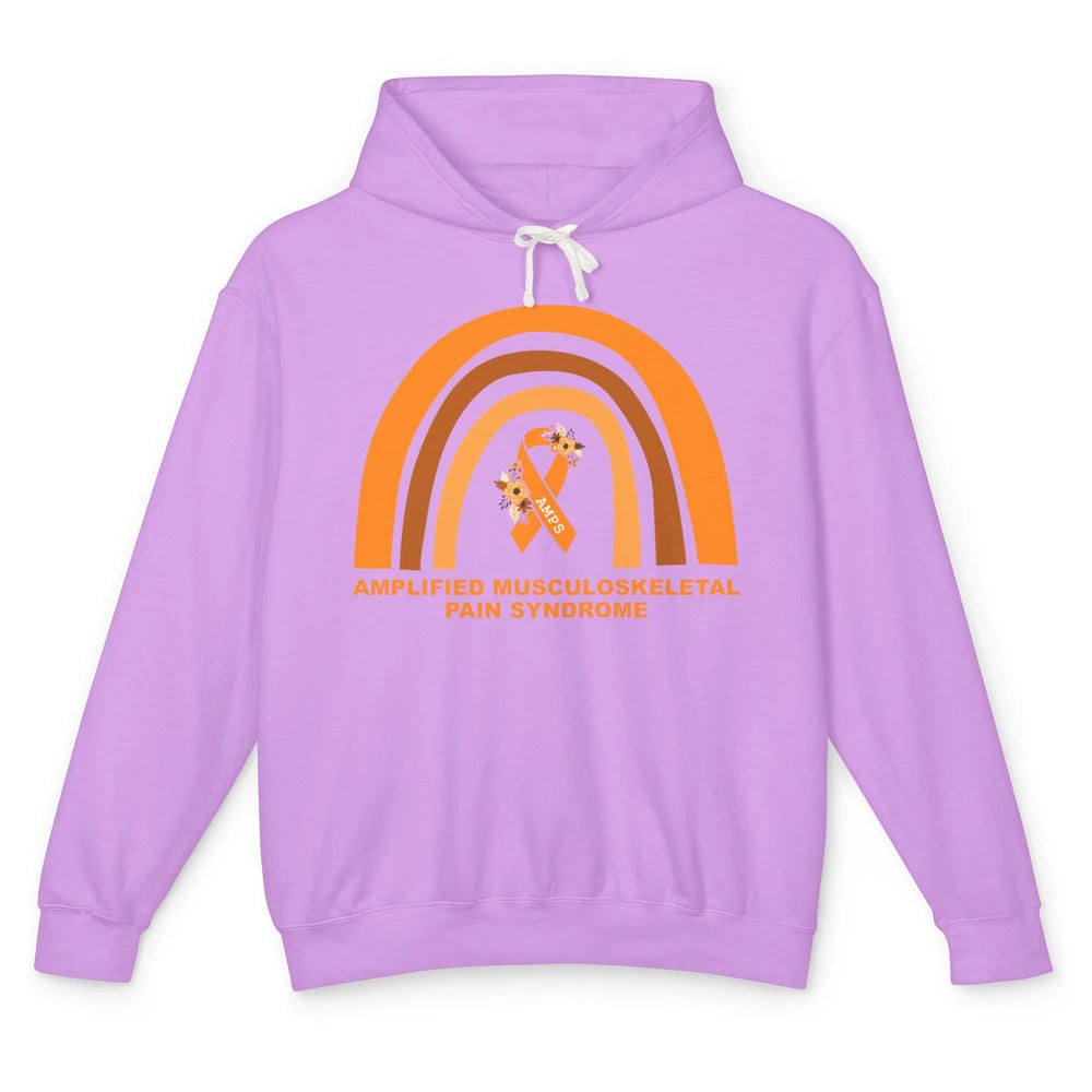 Amplified Musculoskeletal Pain Syndrome AMPS Orange Rainbow Unisex Lightweight Hoodie