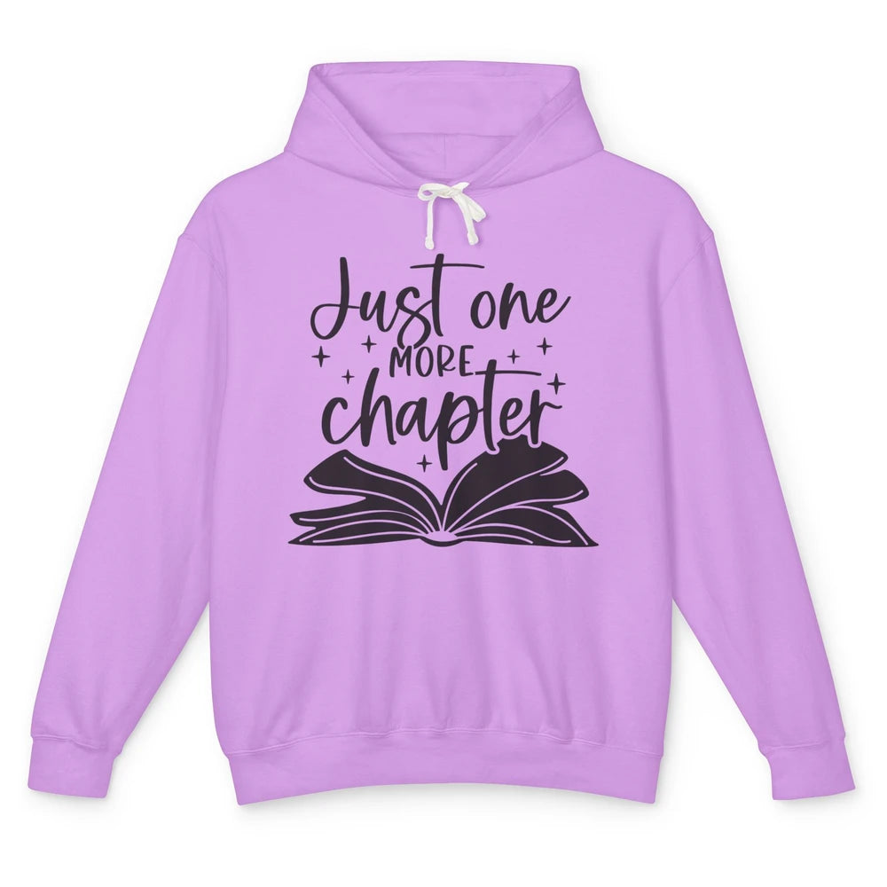 Funny Book Lovers Just One More Chapter Librarian Reading Unisex Lightweight Hoodie