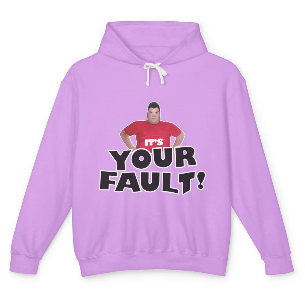 Funny Nikocado Avocado Your Fault Fat Humor Food Meme Pun Unisex Lightweight Hoodie