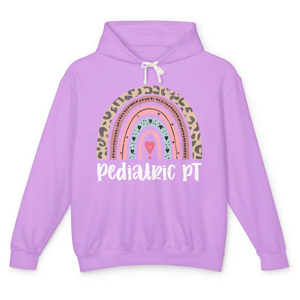 Retro Pediatric Physical Therapy Rainbow Physical Therapist Unisex Lightweight Hoodie