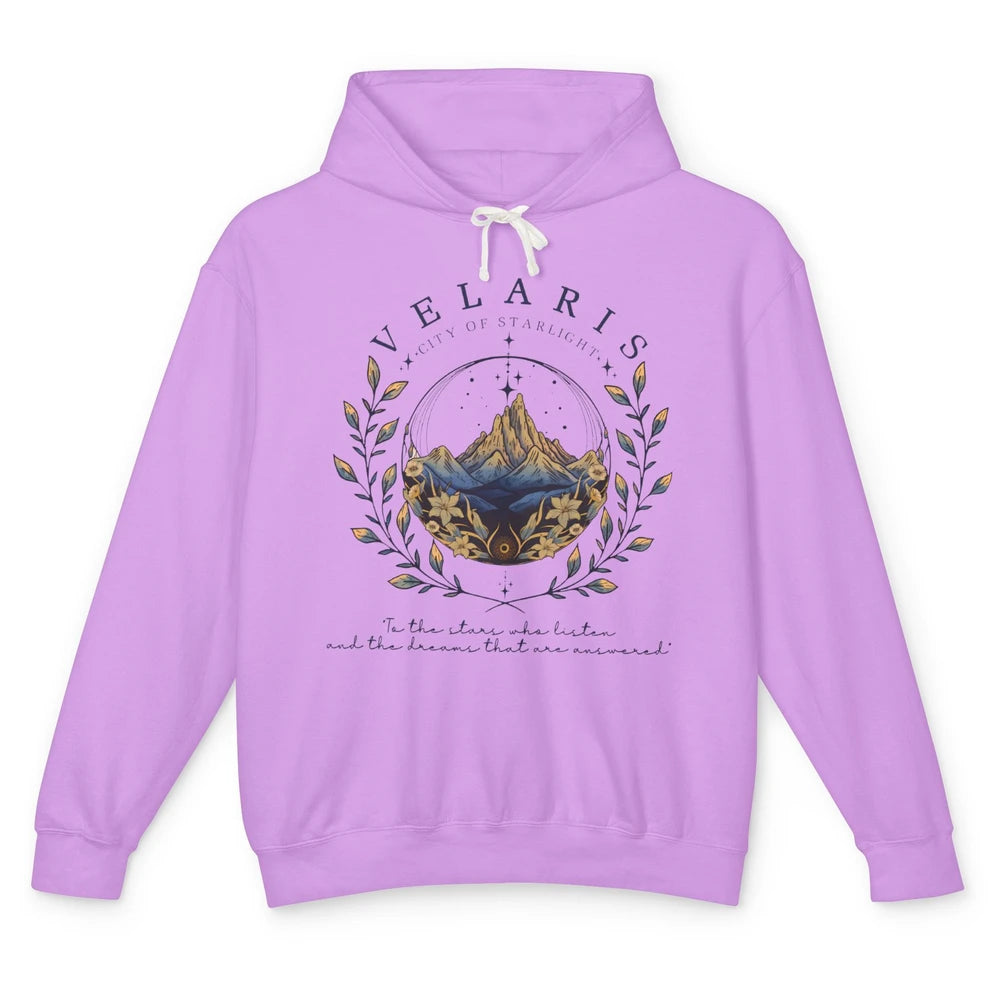 Night To The Stars Who Listen And Dreams That Are Answered Unisex Lightweight Hoodie