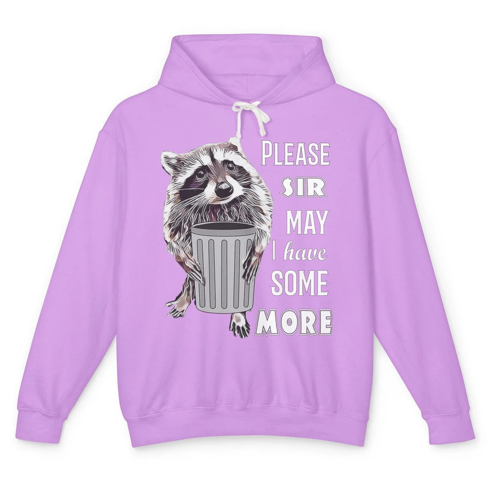 Funny Have Some More Raccoon Trashed Opossum Sarcasm Possum Unisex Lightweight Hoodie