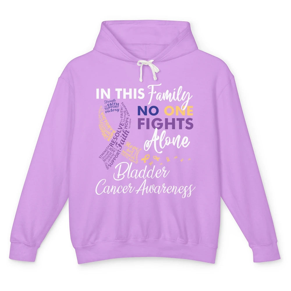 Bladder Cancer Awareness In This Family No One Fight Alone Unisex Lightweight Hoodie