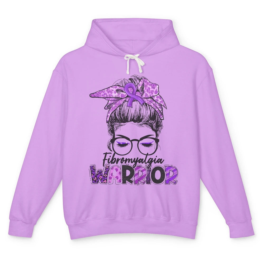 Fibromyalgia Warrior Strong Women Fibromyalgia Awareness Unisex Lightweight Hoodie