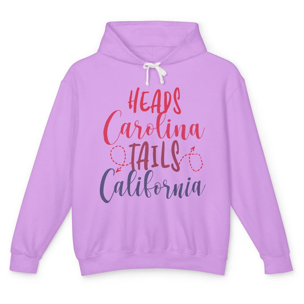 Heads Carolina Tail California Western Summer Beach Paradise Unisex Lightweight Hoodie