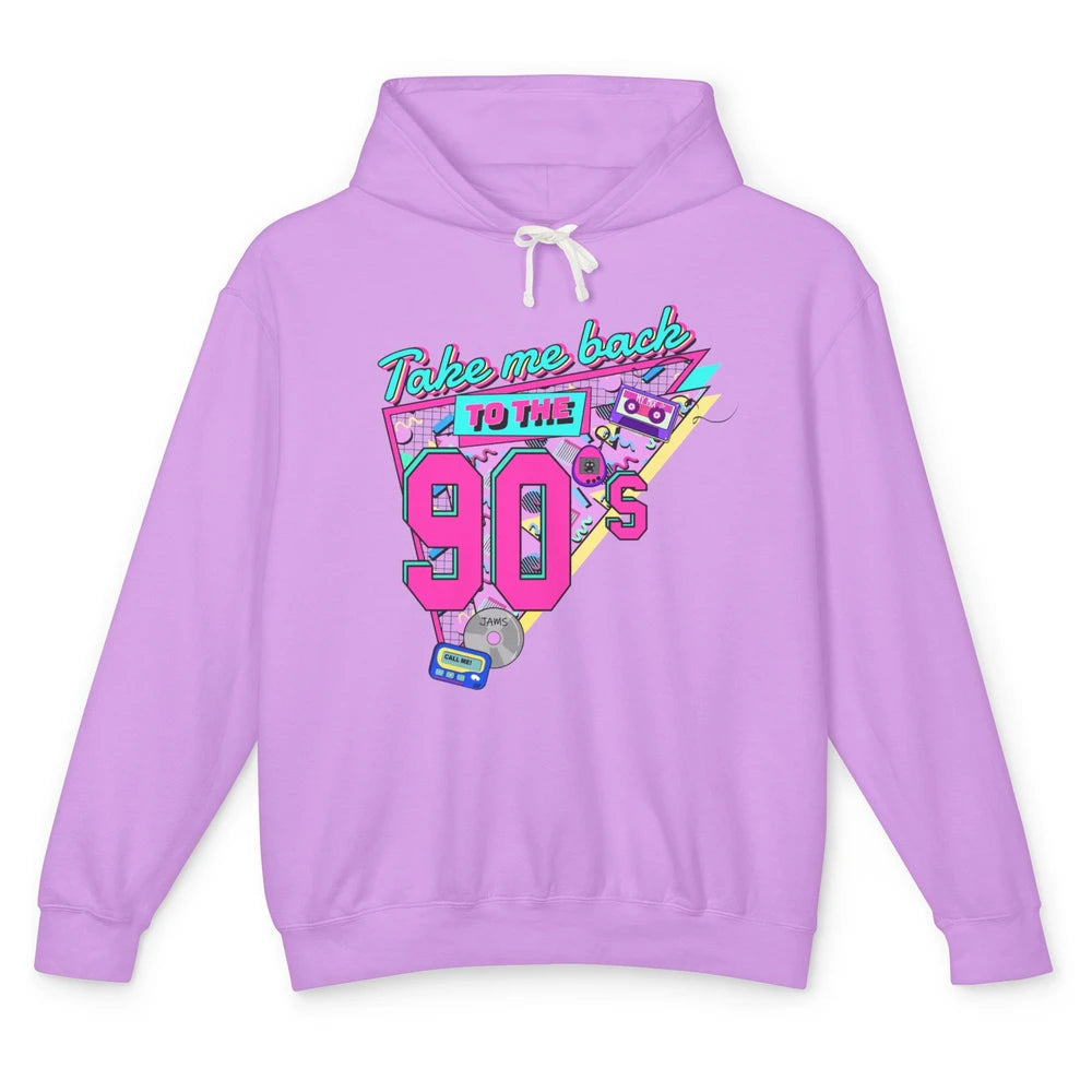 Retro 90s Take Me Back To The 1990s Cassette Made In The 90s Unisex Lightweight Hoodie