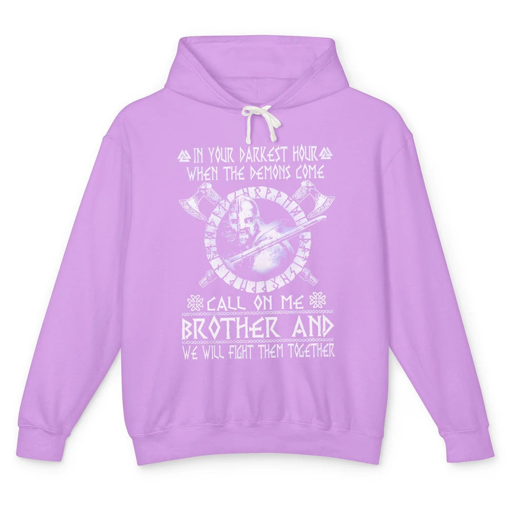 Knight Templar In Darkest Hour Demon Come Call On Me Brother Unisex Lightweight Hoodie