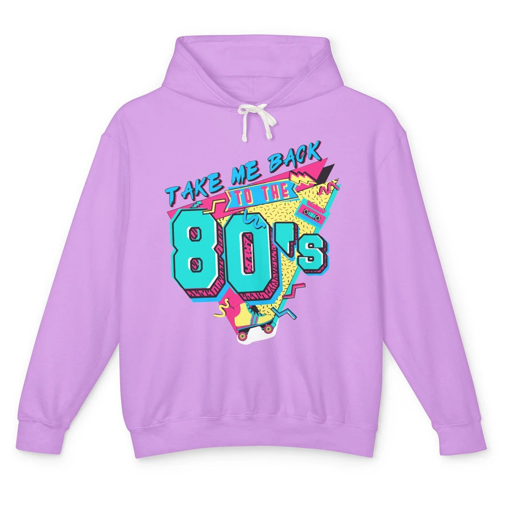 Take Me Back To The 80s Retro 1980s Cassette Made In The 80s Unisex Lightweight Hoodie