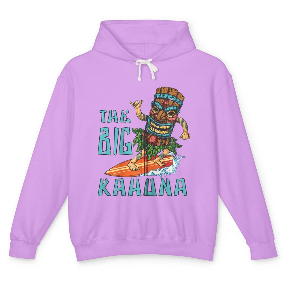 Tiki Big Kahuna Surfer Tropical Hawaii Aloha Paradise Beach Unisex Lightweight Hoodie