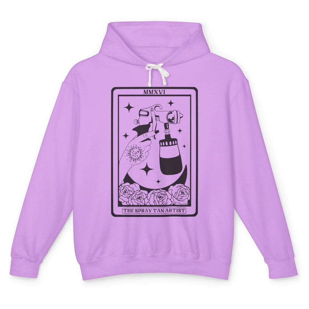 The Spray Tan Artist Tarot Card Beautician Spray Tan Tech Unisex Lightweight Hoodie